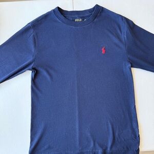 Polo by Ralph Lauren Kids Long Sleeve Shirt in Deep Blue